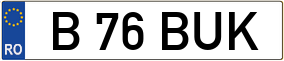 Truck License Plate